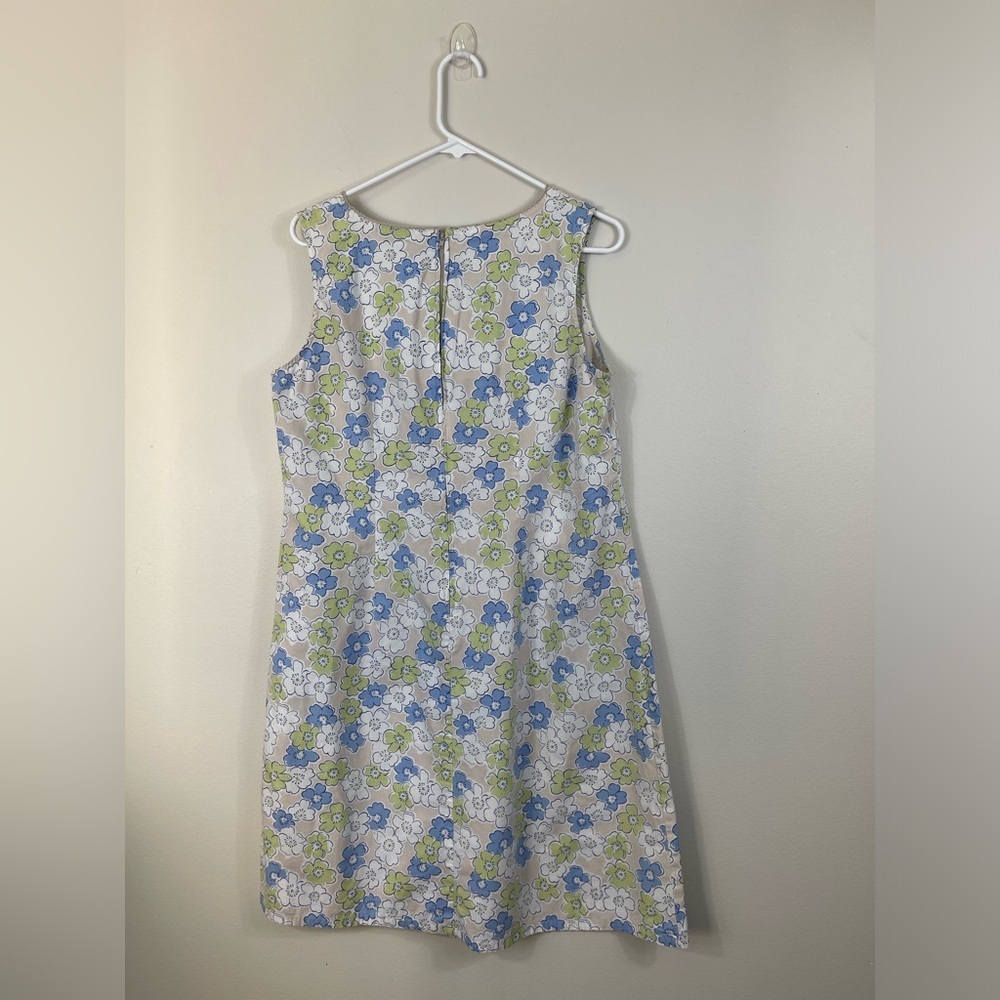 Faded Glory Authentic 1972 Vintage Floral Sleeveless Dress Cotton Size 14 - Picture 8 of 14